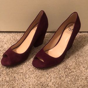 Vince Camuto Purple Suede Heels